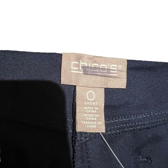 NWT! Chicos navy slim leg pull on pants. Size 0 - Picture 4 of 9